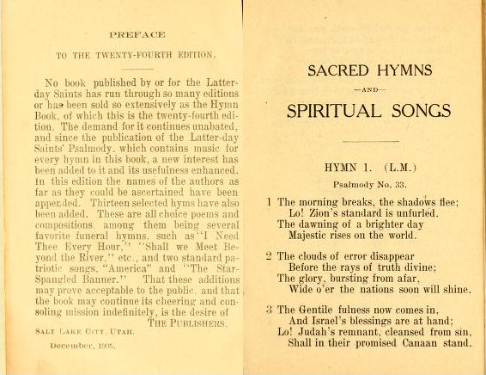 click to see item Sacred hymns and spiritual songs for the Church of Jesus Christ of Latter-Day Saints
