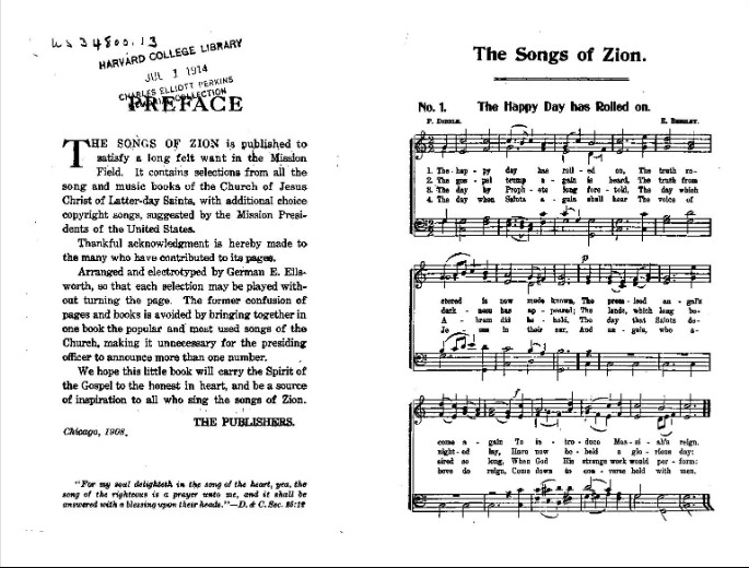 The Songs of Zion. A collection of choice songs